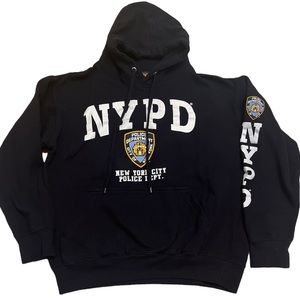 NYPD Black Hoodie/Sweatshirt, Size Medium